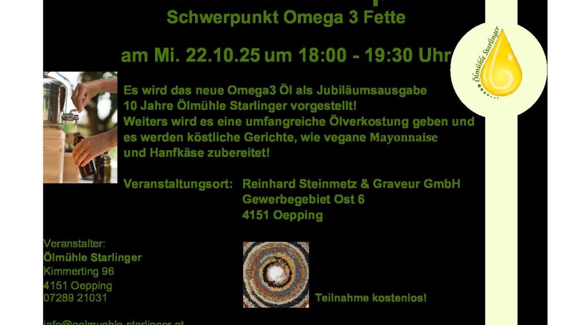 Öl – Workshop 22.10.25